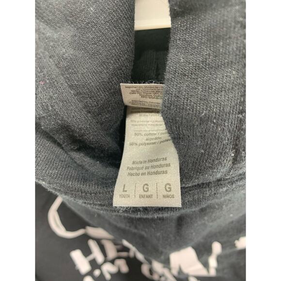 Boys' Black Graphic Gaming Video Game Graphic Hoodie Youth Size Large - Picture 2 of 3